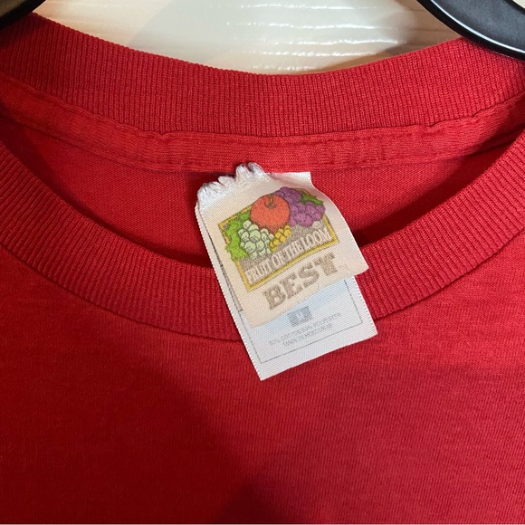 Vintage 90s Old Classic Diner Good & Plenty Xan’s Employee Promo Tee Red Medium - Picture 3 of 6